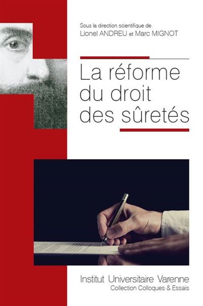Couverture : La réforme du droit des sûretés (dir. L. Andreu et M. Mignot)